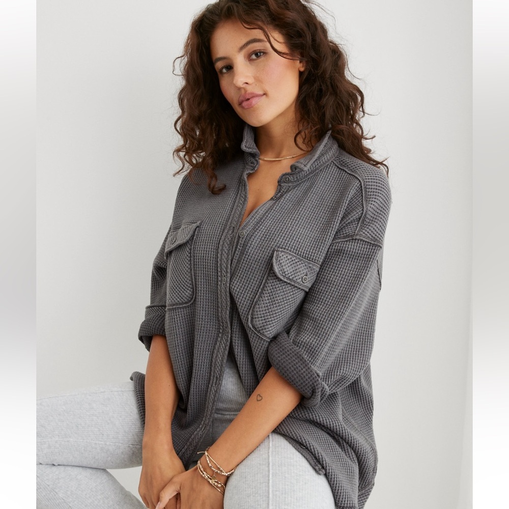 Aerie LumberJane Fleece Shirt
